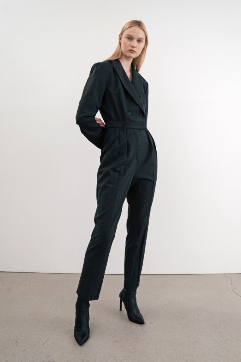 [21FW] Grey Wool Blazer Jumpsuit (JUJD103) (설인아 착용) +10%Off
