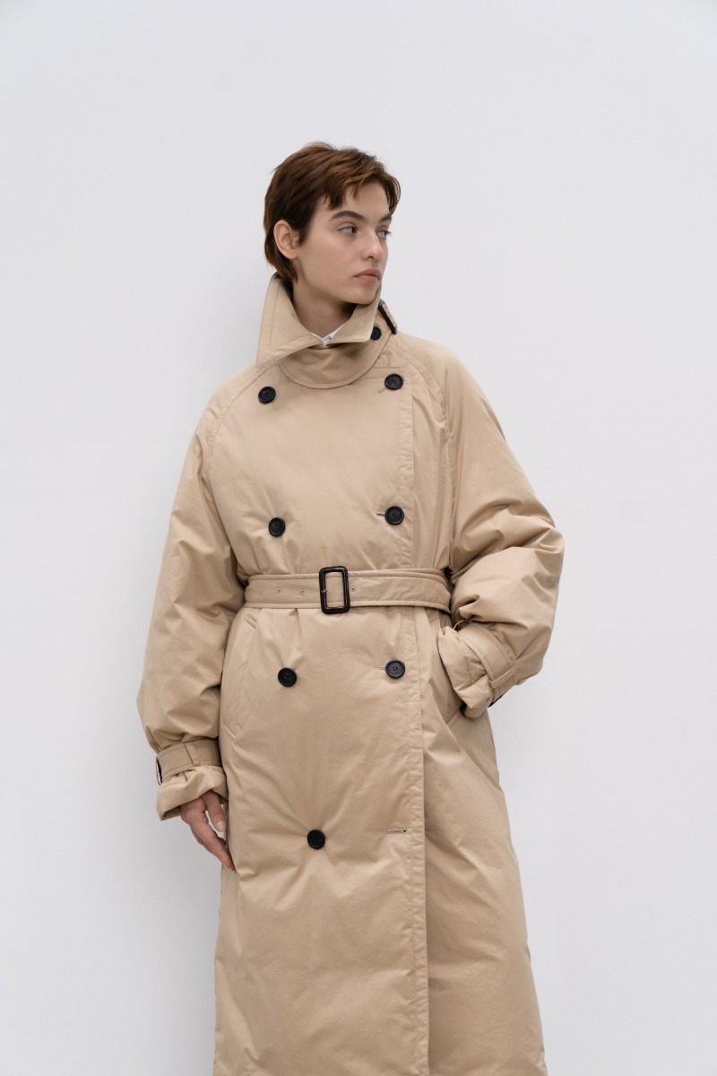 (22FW)[재입고!!!]Double Breasted Goose Down Trench Coat (JVJC201-70) 추가적립 5%+